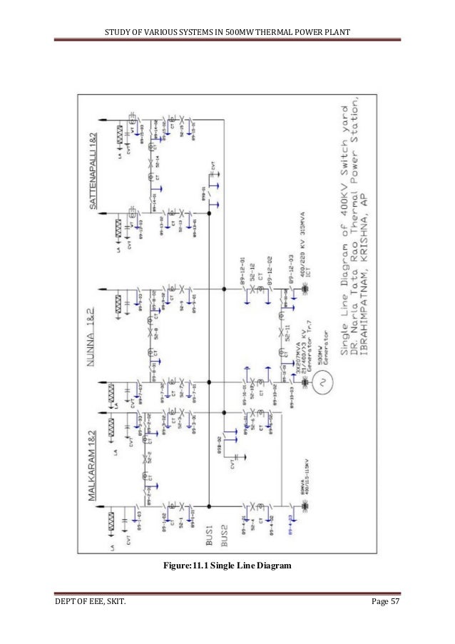 power plant single line diagram wiring diagram